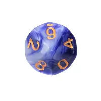 3. Komplet kości REBEL RPG - Dwukolorowe - Fioletowo-srebrne