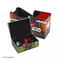 8. Gamegenic: Star Wars Unlimited - Soft Crate - Pudełko na Karty - Obi-Wan Kenobi / Darth Maul