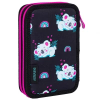2. AstraBag Piórnik AC21 Dwukomorowy z Wyposażeniem Sleepy Koala 503024009