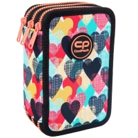 1. CoolPack Jumper 3 Piórnik Trzykomorowy z Wyposażeniem Chocolove F067707