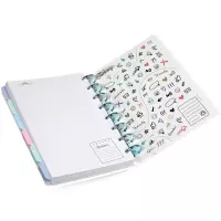 2. Coolpack Planer Stitch Pastel A5 100 Kartek Duża Spirala 75156PTR