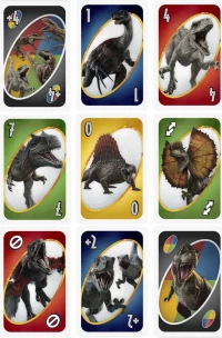 7. Mattel Uno Jurassic World 3 GXD728