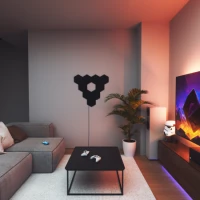 2. Nanoleaf Shapes Hexagons Expansion Pack - dodatkowe panele świetlne (3 panele świetlne) (black)