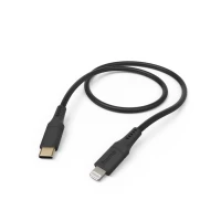 1. Hama Kabel Ładujący DATA "FLEXIBLE", USB-C - LIGHTNING 1,5m Silikon Czarny