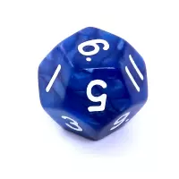7. Komplet kości REBEL RPG - Perłowe - Ciemnoniebieskie