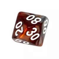 5. Komplet kości REBEL RPG - Dwukolorowe - Brązowo-szare