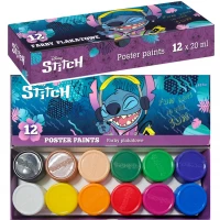 1. Coolpack Farby Plakatowe 12 Kolorów  Stitch 54762PTR