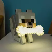4. Lampka Minecraft GloBuddies - Wilk