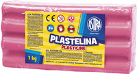 1. Astra Plastelina 1kg Różowa Jasna 303111007