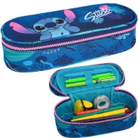 3. Coolpack Campus Piórnik Tuba Usztywniona z Organizerem Stitch Blue F062780