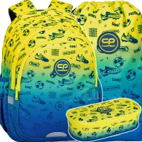 1. CoolPack Zestaw Szkolny Football 2T 3el. Plecak Jerry F029339 + Worek F070339 + Piórnik F062339