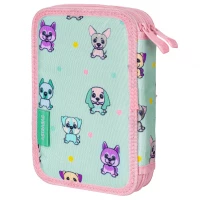 3. AstraBag Piórnik AC2 Dwukomorowy bez Wyposażenia Puppies World 503024002