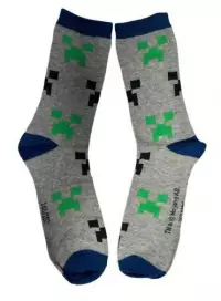 3. Skarpetki Dziecięce Minecraft Creeper Dwupak - Rozmiar: 19-20