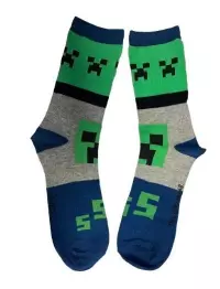 4. Skarpetki Dziecięce Minecraft Creeper Dwupak - Rozmiar: 19-20