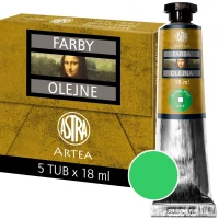 1. Astra Artea Farby Olejne 5 Tub 18ml Zieleń Veronese'a 83410971
