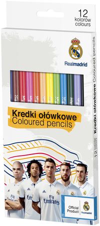 1. Astra Real Madryt Kredki Ołówkowe Trójkątne 12 Kolorów 312116006