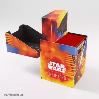 8. Gamegenic: Star Wars Unlimited - Soft Crate - Pudełko na Karty - Luke/Vader