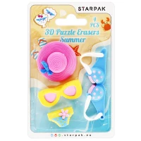 3. Starpak Gumka Do Mazania 3D Puzzle Summer 4szt 505325