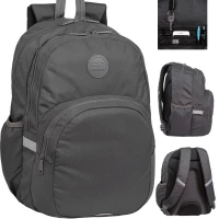 7. CoolPack Rider Rpet Plecak Szkolny Młodzieżowy Grey F059639