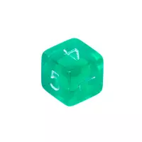 7. Komplet kości REBEL RPG - Mini Kryształowe - Zielone