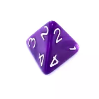 4. Komplet kości REBEL RPG - Perłowe - Granatowe