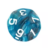 3. Komplet kości REBEL RPG - Dwukolorowe - Stalowo-błękitne