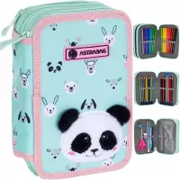 2. AstraBag Zestaw Szkolny 3el. Teddy Panda Plecak 502023069 + Piórnik 503023050 + Worek 507023019