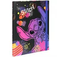 3. Coolpack Teczka z Gumką Przestrzenna A4 Stitch Black wzór 1 91828PTR