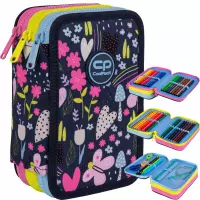 1. CoolPack Jumper 3 Piórnik Trzykomorowy Z Wyposażeniem In the Garden  F067831