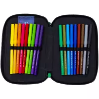 6. AstraBag Piórnik Trzykomorowy z Wyposażeniem AC31 Do Your Best 503025022