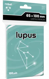 1. Rebel Koszulki na Karty Premium Lupus "Griffin Premium" 65x100 mm - 100 sztuk