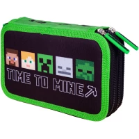 2. Astra Minecraft Piórnik Trzykomorowy Jumbo bez Wyposażenia Alex Steven 503022001