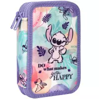 2. CoolPack Jumper 2 Piórnik Dwukomorowy Z Wyposażeniem Stitch Pastel F066885