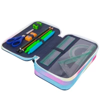 3. Coolpack Jumper 3 Piórnik Trzykomorowy z Wyposażeniem Blue Unicorn F067670