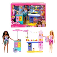 1. Mattel Barbie Zestaw Dzień Nad Morzem + Lalki HNK99