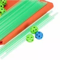 4. Mega Creative Klocki Konstrukcyjne Słomki/Kule 88 ele Fluorescencyjne 545062