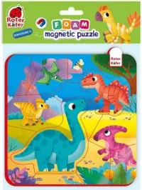1. Piankowe puzzle magnetyczne: Dinozaury