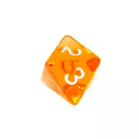 7. Komplet kości REBEL RPG - Mini Kryształowe - Pomarańczowe