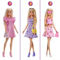 3. Mattel Lalka Barbie + Garderoba Szafa + Akcesoria HXD58 