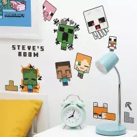 4. Naklejki Dekoracyjne Ścienne Minecraft 