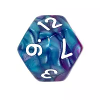 8. Komplet kości REBEL RPG - Dwukolorowe - Niebiesko-fioletowe