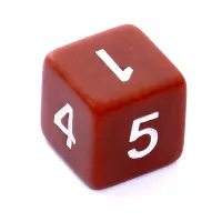 9. Komplet kości REBEL RPG - Matowe - Brązowe
