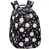 3. CoolPack Base Plus Plecak Szkolny Daisy Black F027817
