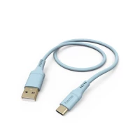 1. Hama Kabel Ładujący DATA "FLEXIBLE", USB-A - USB-C 1,5m Silikon Niebieski