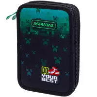 6. AstraBag Piórnik AC2 Dwukomorowy bez Wyposażenia Do Your Best 503025020