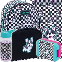 1. Head Zestaw Szkolny Cute Puppy 4el. Plecak Wycieczkowy 502025025 + Worek 507025011 + Zestaw Śniadaniowy