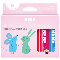 2. Interdruk Kredki Żelowe w Sztyfcie BEBE Kids 6x10g 316608