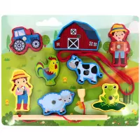 1. Mega Creative Układanka Drewniana Magnetyczna Farma 545200
