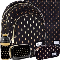 1. Head Zestaw Szkolny Golden Kitty 5el. Plecak AB330 502021564 + Piórnik AC5 + Worek AD1