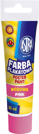 1. Astra Farba Plakatowa Tuba 30 ml - Różowa 301107002